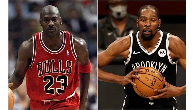 Michael Jordan (left) & Kevin Durant. (Getty)