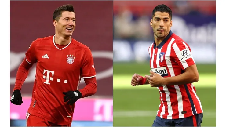 Robert Lewandowski and Luis Suárez (Getty)