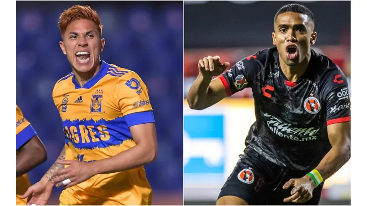 Carlos Salcedo (left) of Tigres and Mauro Manotas of Tijuana (right). (Getty)