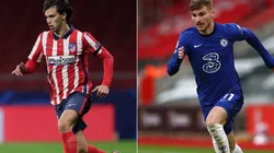 Joao Felix (left) and Timo Werner (right). (Getty)