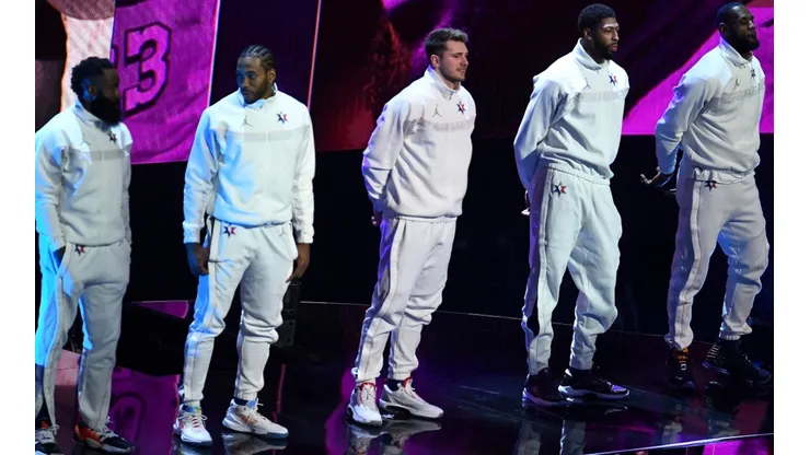 Team LeBron in 2020 All-Star Game. (Getty)