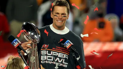 Tom Brady after winning his 7th Super Bowl. (Getty)