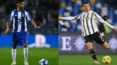 Tecatito Corona (left) & Cristiano Ronaldo. (Getty)