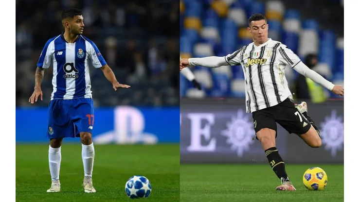 Tecatito Corona (left) & Cristiano Ronaldo. (Getty)