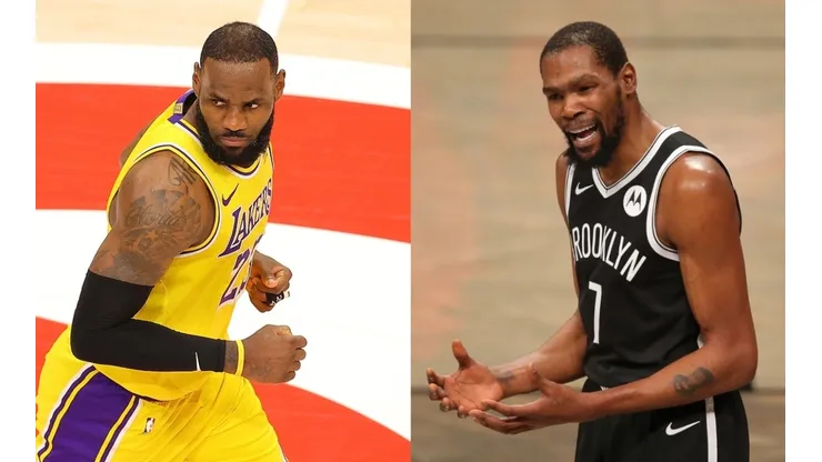 LeBron James (left) & Kevin Durant. (Getty)