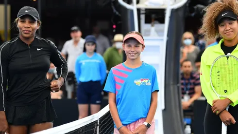 Serena Williams and Naomi Osaka clash in a very entertaining game. (Getty)