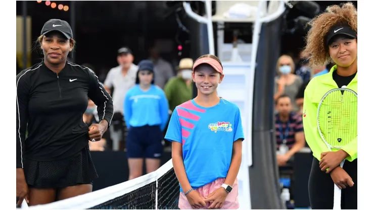 Serena Williams and Naomi Osaka clash in a very entertaining game. (Getty)