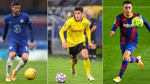 Christian Pulisic, Giovanni Reyna, and Sergiño Dest (Getty)