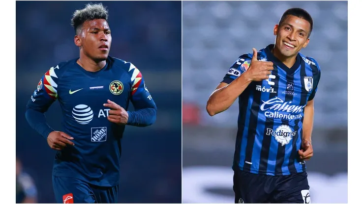 América's Roger Martínez (left) and Querétaro's Angel Sepulveda (right). (Getty)