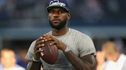 LeBron James played football in high school. (Getty)