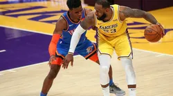 Hamidou Diallo guarding LeBron James. (Getty)