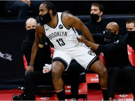 James Harden was caught arguing with teammate during Nets' last game