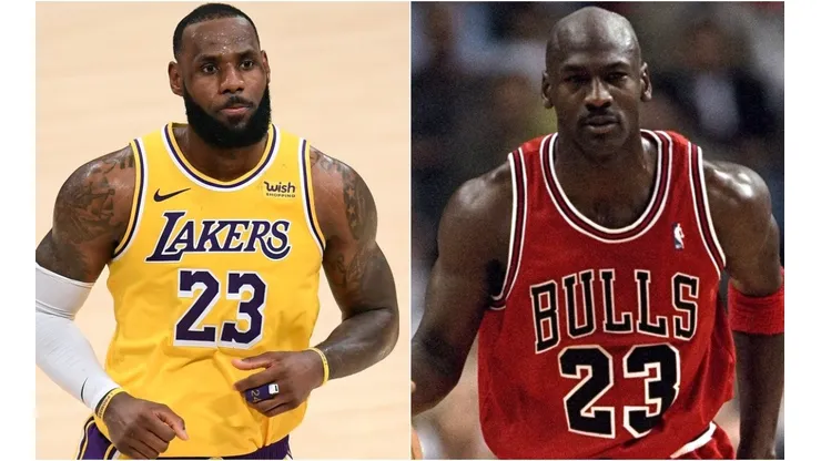 LeBron James & Michael Jordan. (Getty)