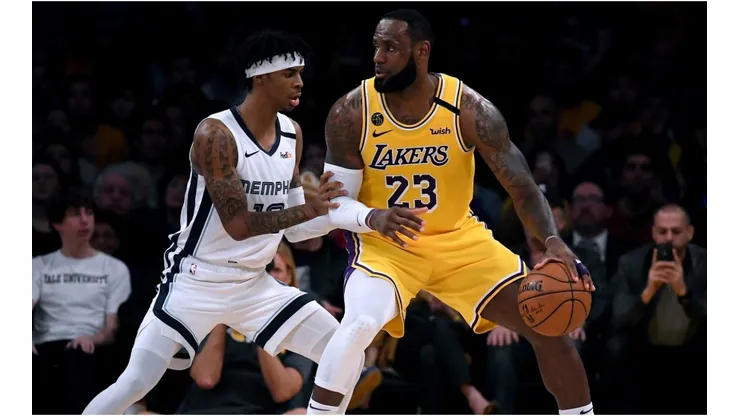 LeBron James & Ja Morant. (Getty)