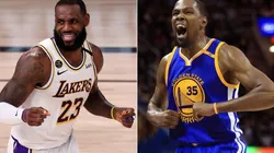 LeBron James (left) and Kevin Durant (right). (Getty)