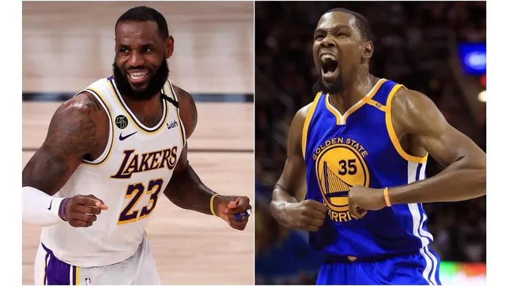 LeBron James (left) and Kevin Durant (right). (Getty)