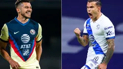 América's Henry Martin (left) and Puebla's Christian Tabó (Getty).