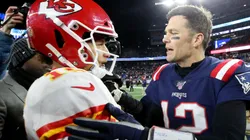 Patrick Mahomes and Tom Brady. (Getty)