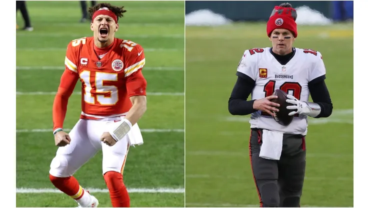 Patrick Mahomes and Tom Brady are ready to clash in the biggest game of the season. (Getty)