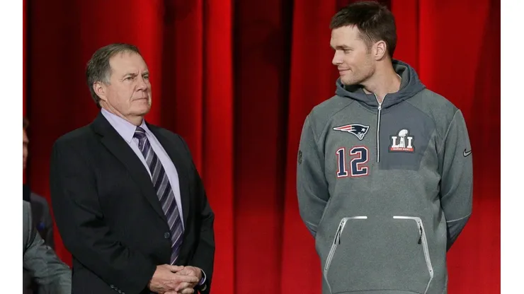 Bill Belichick and Tom Brady. (Getty)