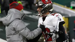 Tom Brady and his son Jack. (Getty)