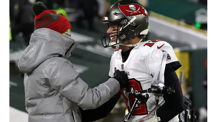Tom Brady and his son Jack. (Getty)