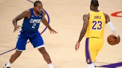 Kawhi Leonard and LeBron James, the two best signings for Clippers and Lakers, respectively. (Getty)