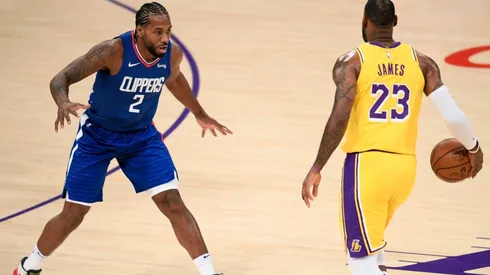 Kawhi Leonard and LeBron James, the two best signings for Clippers and Lakers, respectively. (Getty)