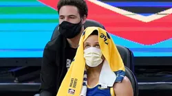 Klay Thompson & Stephen Curry. (Getty)