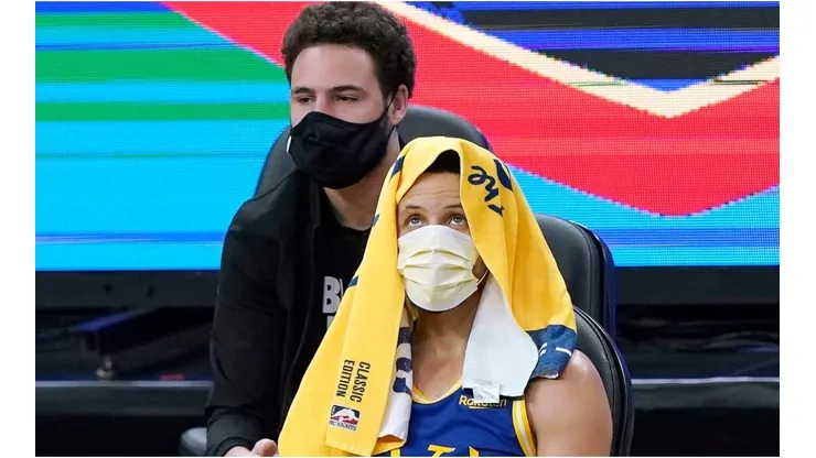 Klay Thompson & Stephen Curry. (Getty)