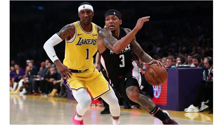 Bradley Beal vs. the Los Angeles Lakers. (Getty)