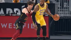 LeBron James scored a season-high 46 points against the Cavaliers. (Getty)