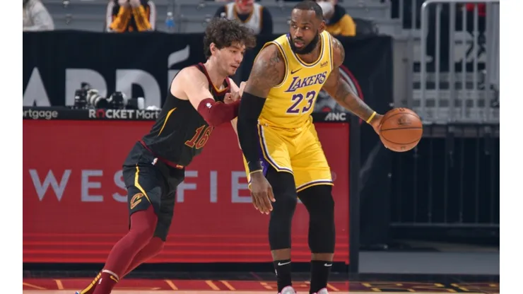 LeBron James scored a season-high 46 points against the Cavaliers. (Getty)