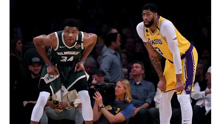 Giannis Antetokounmpo beat Anthony Davis for the DPOY award last year. (Getty)
