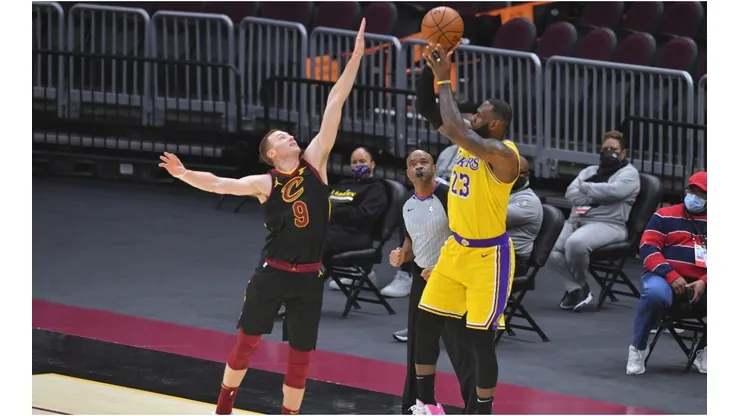 LeBron James vs. the Cavs. (Getty)