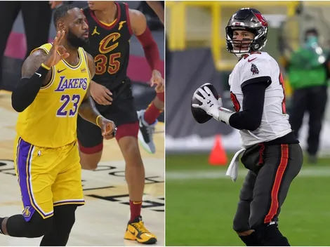 LeBron James pays respect to Tom Brady after season-high performance