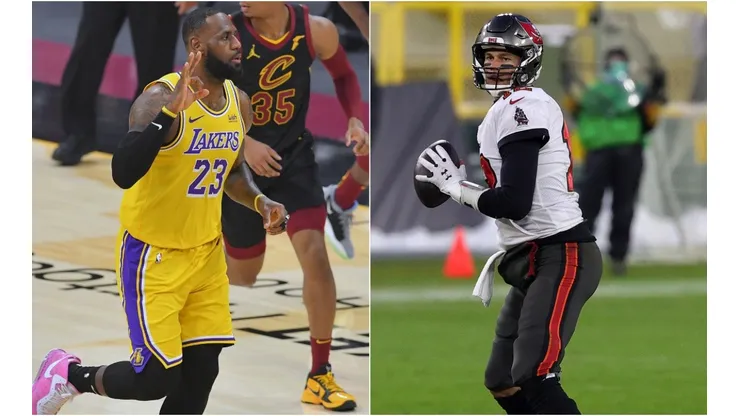 LeBron James and Tom Brady are two of the greatest in their respective sports. (Getty)