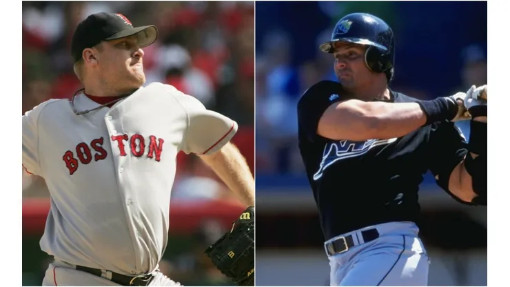 Curt Schilling (left) & Jose Canseco. (Getty)