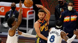 Stephen Curry against Minnesota. (Getty)