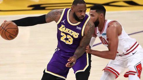 LeBron James and Garrett Temple. (Getty)