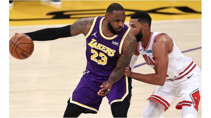 LeBron James and Garrett Temple. (Getty)