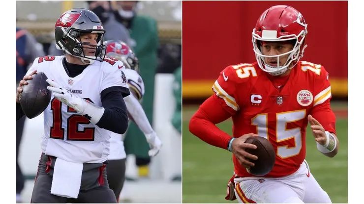 Tom Brady and Patrick Mahomes (Getty)