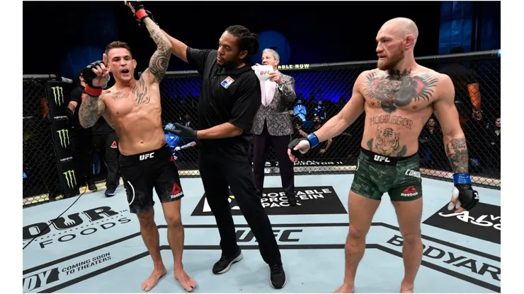 Dustin Poirier & Conor McGregor. (Getty)
