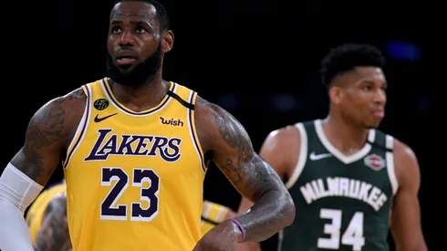 LeBron James & Giannis Antetokounmpo. (Getty)