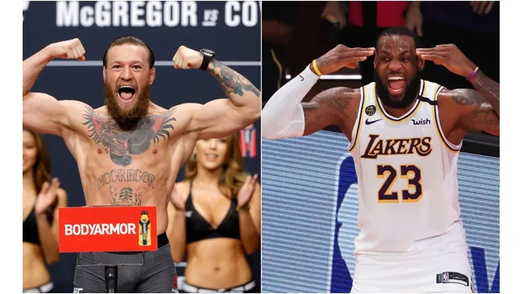 Conor McGregor will return to the cage this Saturday against Dustin Poirier. (Getty)