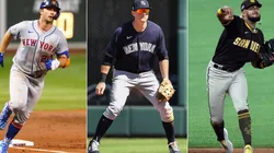 Pete Alonso, DJ Lemahieu and Fernando Tatis Jr. (Getty)