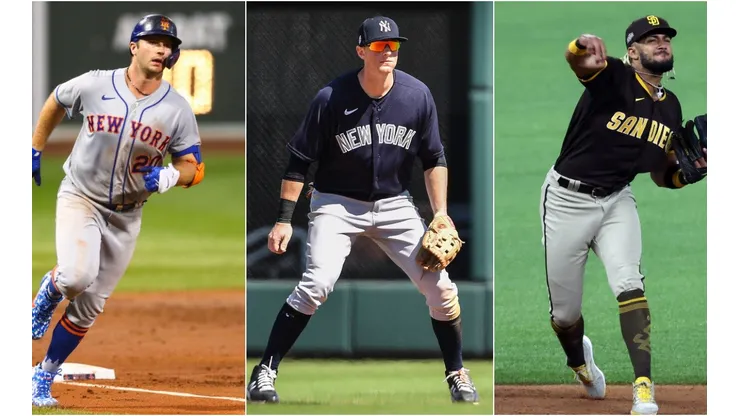 Pete Alonso, DJ Lemahieu and Fernando Tatis Jr. (Getty)