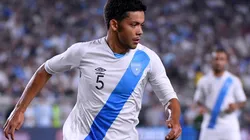 Hector Moreira of Guatemala dribbles the ball against Argentina. (Getty)