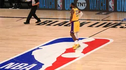 LeBron James of the Los Angeles Lakers in the 2020 bubble. (Getty)