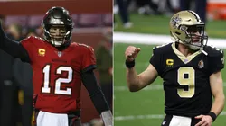 Tom Brady and Drew Brees will start in another chapter of a great rivalry. (Getty)